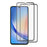 AMORUS 2Pcs For Samsung Galaxy A34 5G Tempered Glass Screen Protector Silk Printing Full Glue Full Screen Film - Black - 1