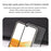 AMORUS For Samsung Galaxy A34 5G HD Clear Tempered Glass Silk Printing Full Glue Full Screen Protector - Black - 7