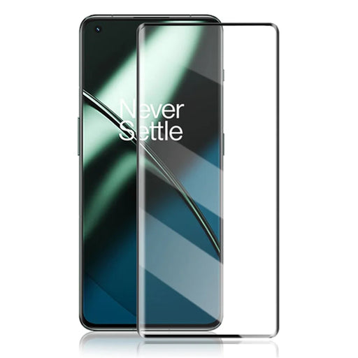 AMORUS For OnePlus 11 5G / 9 Pro / 10 Pro / Oppo Find X3 Pro / Find X5 Pro Silk Printing Screen Protector 3D Curved Full Glue Full Cover Tempered Glass Film - 1