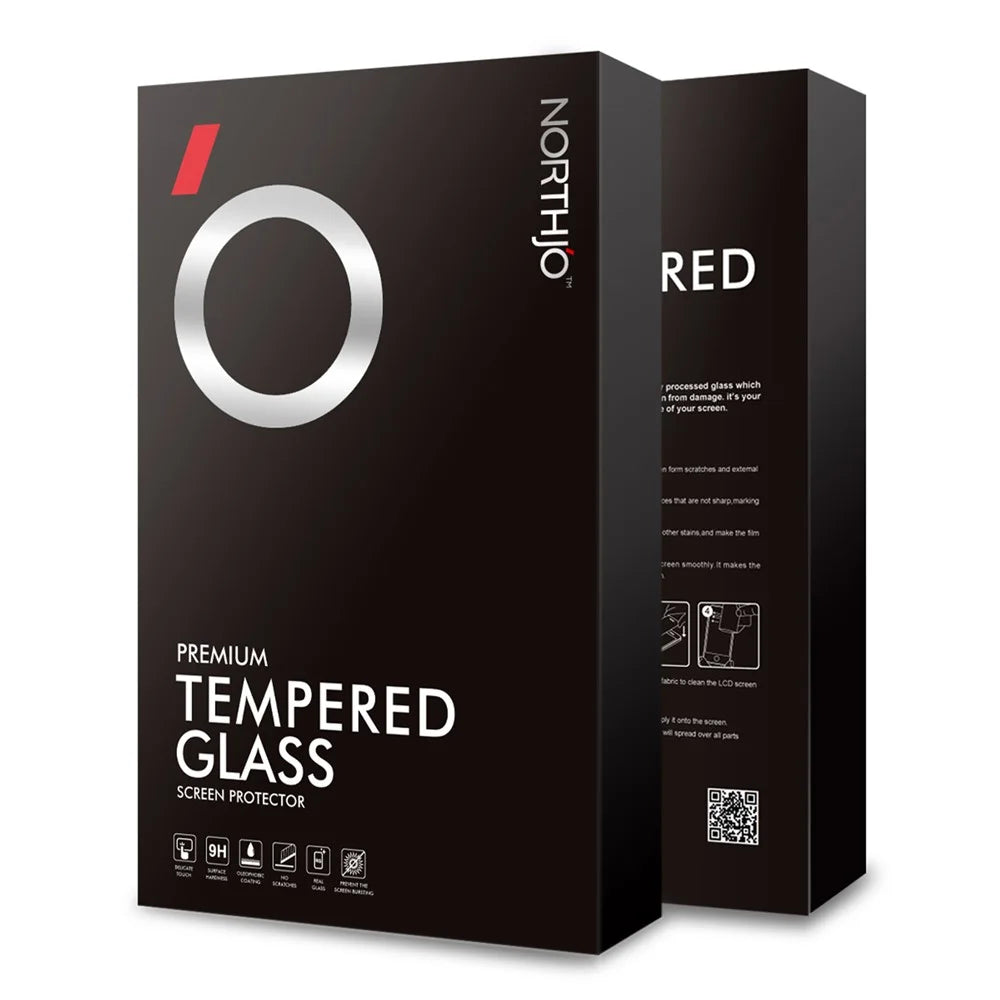 NORTHJO A+ For Samsung Galaxy S23 Ultra Curved Tempered Glass Film Side Glue Full Screen Protector (Support Fingerprint Unlock) - Black - 3