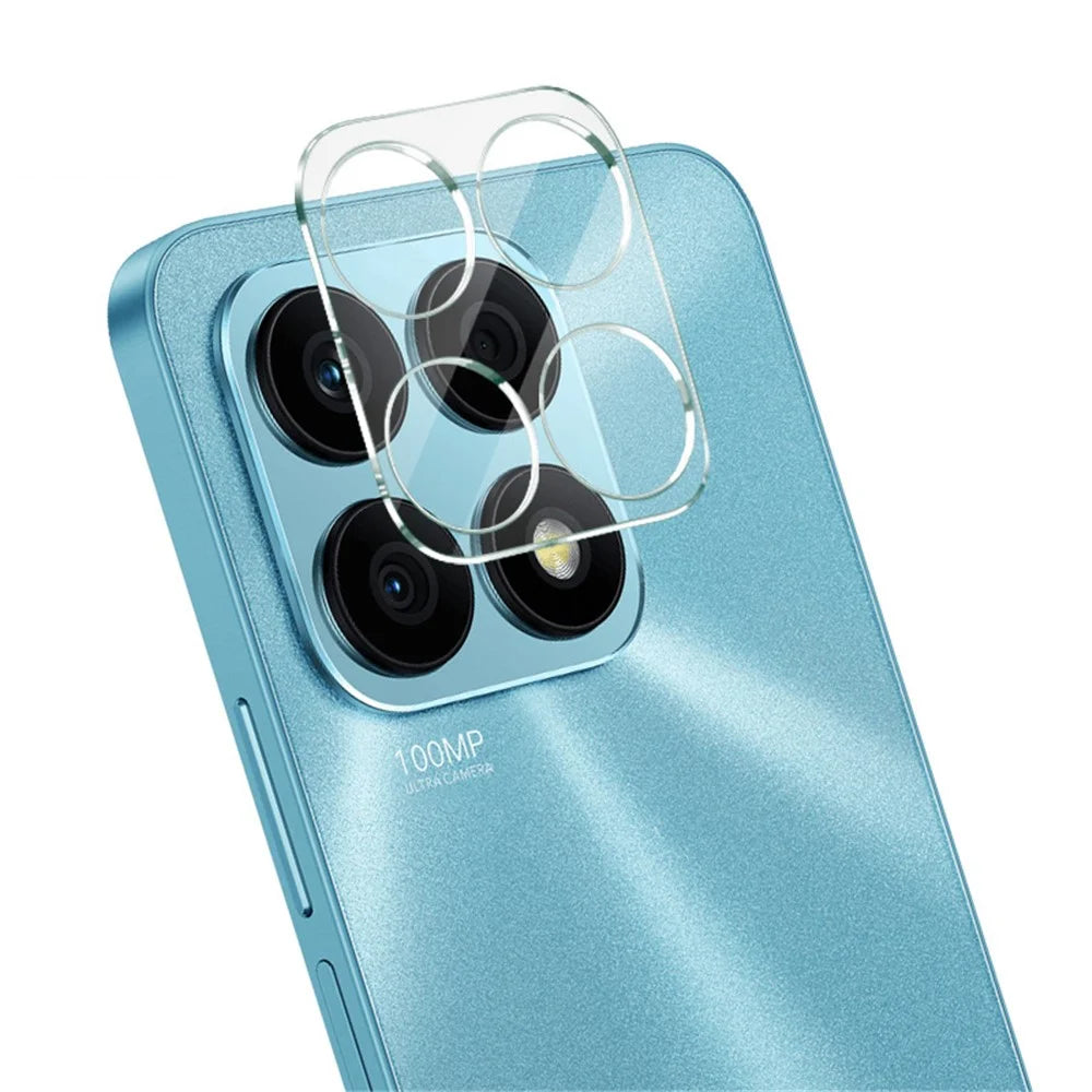IMAK For Honor X8a 4G Phone Camera Lens Protector Integrated Tempered Glass Lens Film+Acrylic Lens Cap - 4