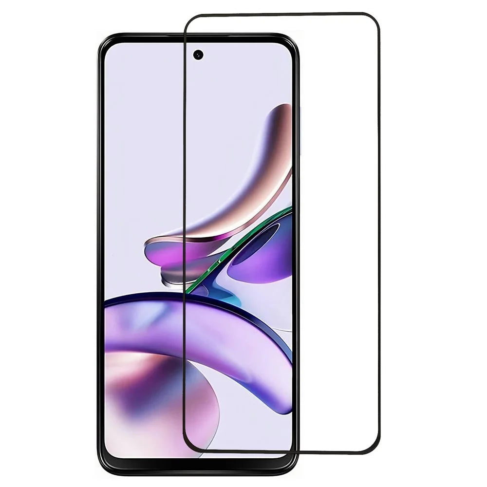 For Motorola Moto G13 4G Silk Printing Screen Protector Full Coverage Secondary Hardening Tempered Glass Film - 1