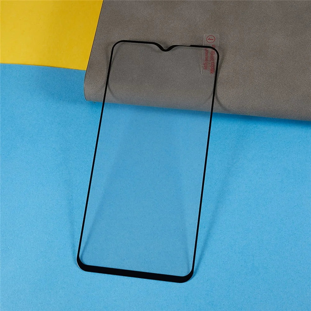 For Oppo A78 5G Tempered Glass Film Double Defense Silk Printing Clear Screen Protector Full Glue - 3