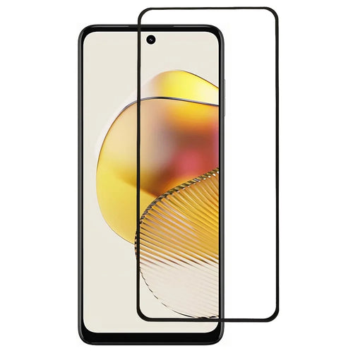 For Motorola Moto G73 5G Tempered Glass Film Silk Printing Screen Protector Secondary Hardening - 1
