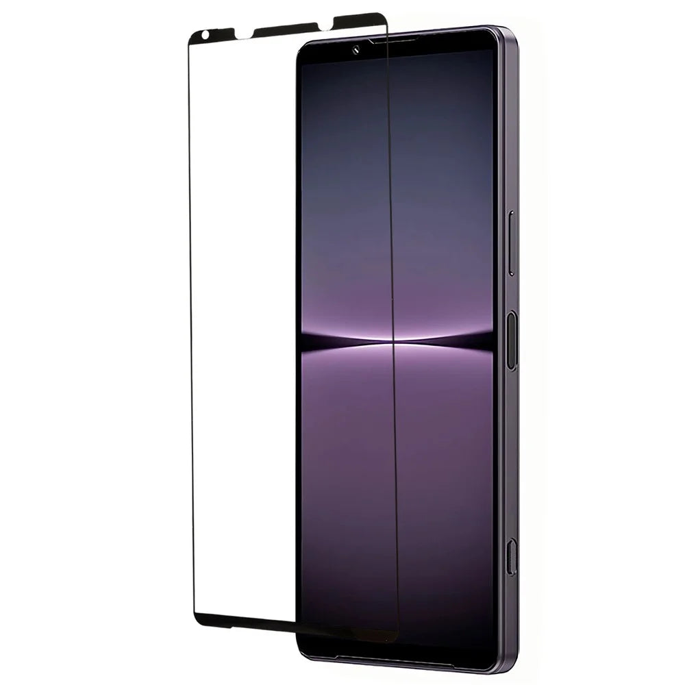 Screen Protector for Sony Xperia 1 V , High Transparency Full Glue Silk Printing Tempered Glass Film - 1
