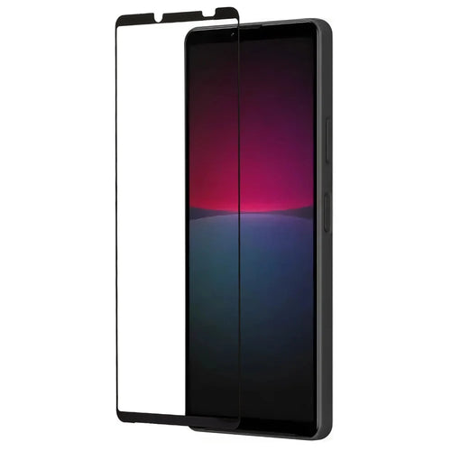 Tempered Glass Film for Sony Xperia 10 V , Full Glue Anti-Shatter Silk Printing Screen Protector - 1