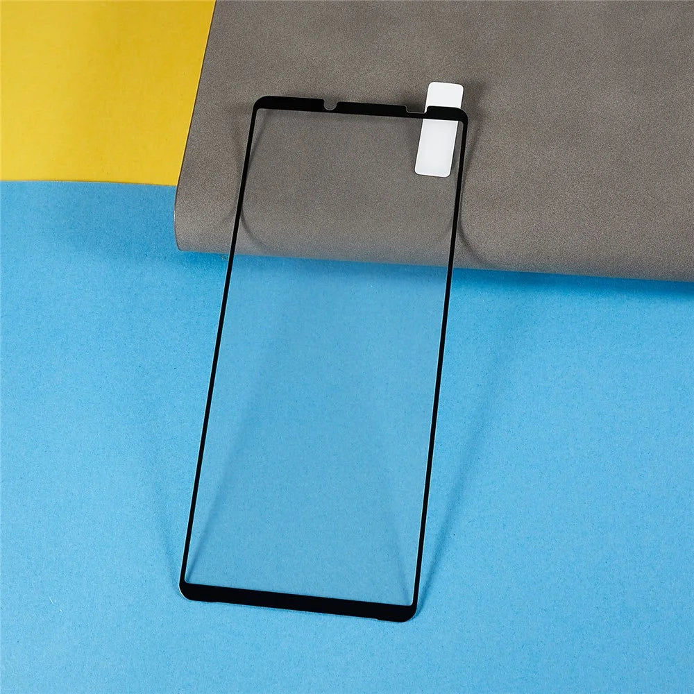 Tempered Glass Film for Sony Xperia 10 V , Full Glue Anti-Shatter Silk Printing Screen Protector - 3