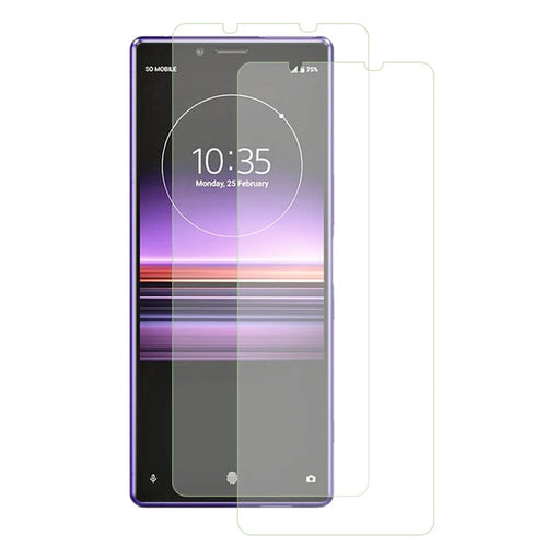 2Pcs / Set For Sony Xperia 1 V Phone Screen Protector 2.5D Arc Edge Ultra Clear High Aluminum-silicon Glass Film - 1
