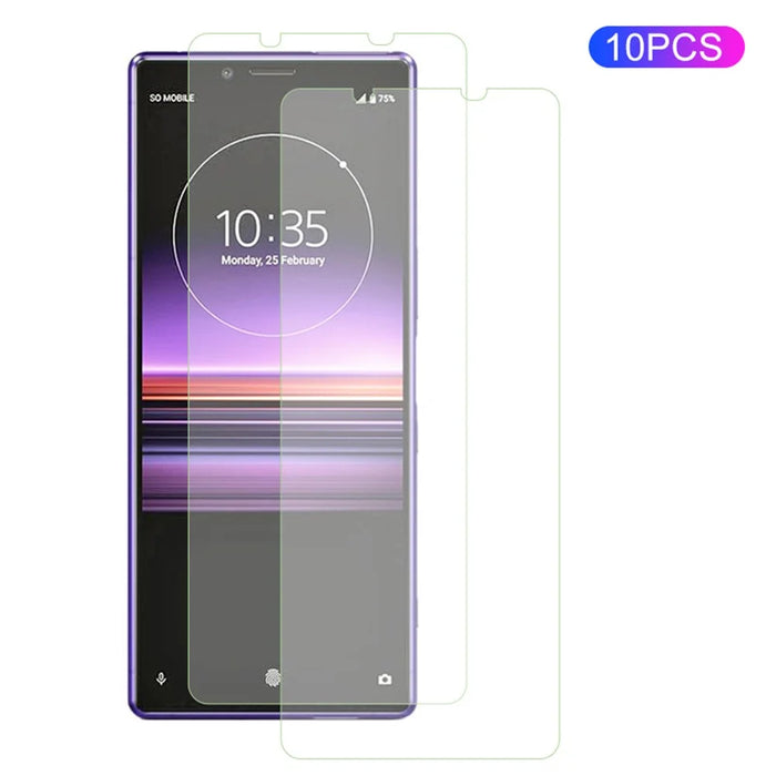 10Pcs / Set For Sony Xperia 1 V Screen Protector 2.5D Arc Edge HD Clear High Aluminum-silicon Glass Phone Screen Film - 1