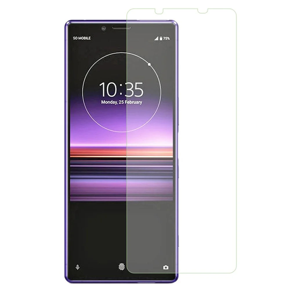 For Sony Xperia 1 V Phone Screen Protector 2.5D Arc Edge Anti-explosion High Aluminum-silicon Glass Film - 1