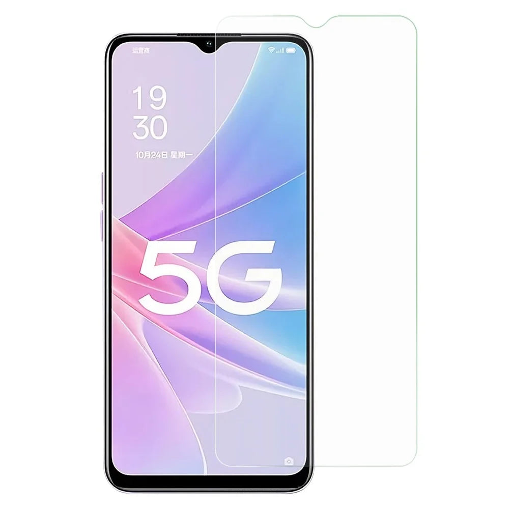For Oppo A78 5G High Aluminum-silicon Glass Screen Protector 0.25 Arc Edge Transparent Film - 1