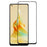 For Oppo Reno8 T 4G Full Coverage Screen Protector Silk Printing Black Edge Tempered Glass Film - 1