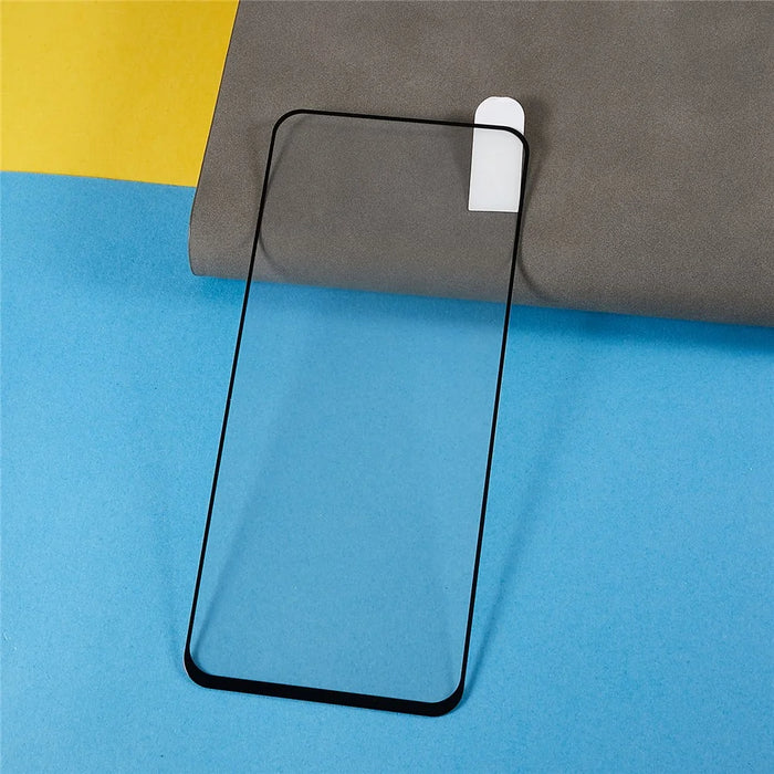 For Oppo Reno8 T 4G Full Coverage Screen Protector Silk Printing Black Edge Tempered Glass Film - 3