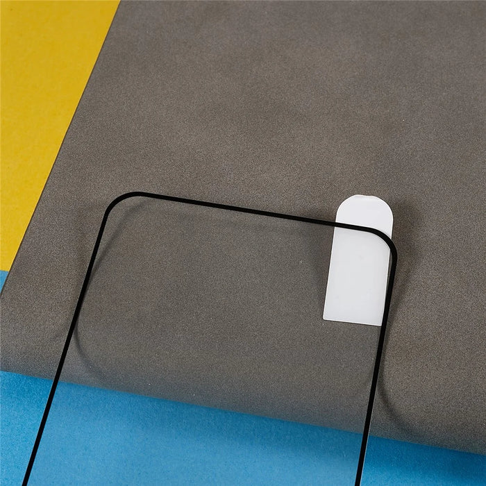 For Oppo Reno8 T 4G Full Coverage Screen Protector Silk Printing Black Edge Tempered Glass Film - 4