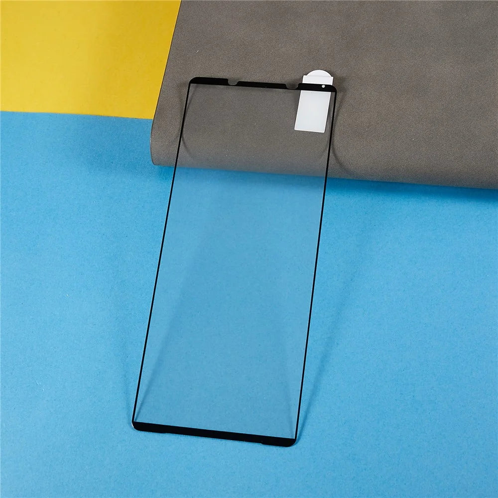 2Pcs / Pack Screen Protector for Sony Xperia 1 V , Silk Printing Black Edge Tempered Glass Film Full Coverage - 3