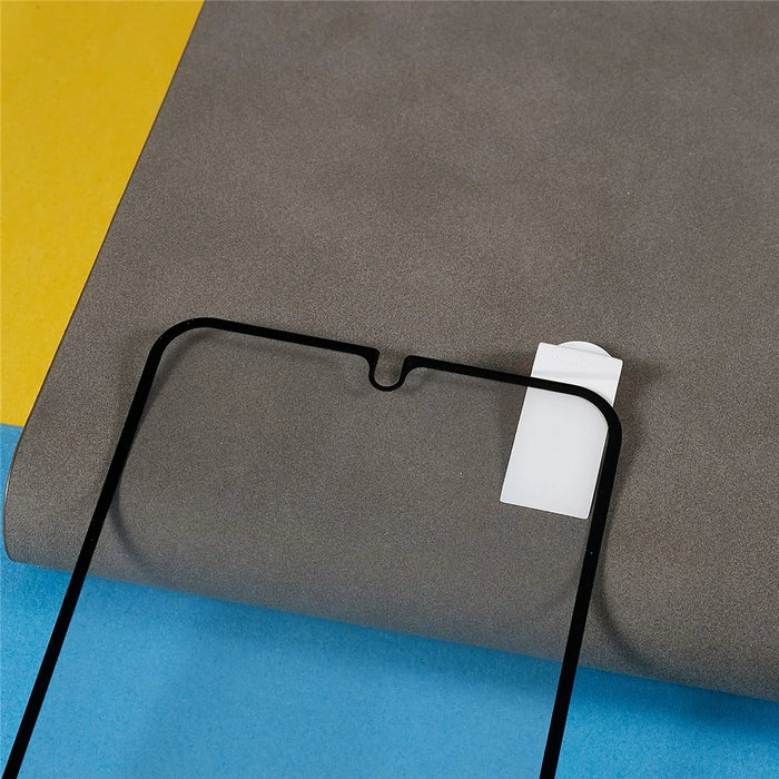For Samsung Galaxy A34 5G Silk Printing Screen Protector Black Edge Clear Tempered Glass Film - 4
