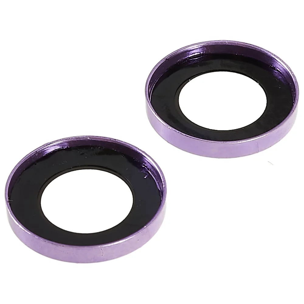 For iPhone 14 / 14 Plus Camera Lens Protector Rhinestone Metal Frame + Tempered Glass Rear Lens Film - 6