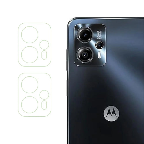 2Pcs  /  Set For Motorola Moto G23 4G / G13 4G Tempered Glass Camera Lens Protector 3D Arc Edge Phone Rear Lens Film - 1