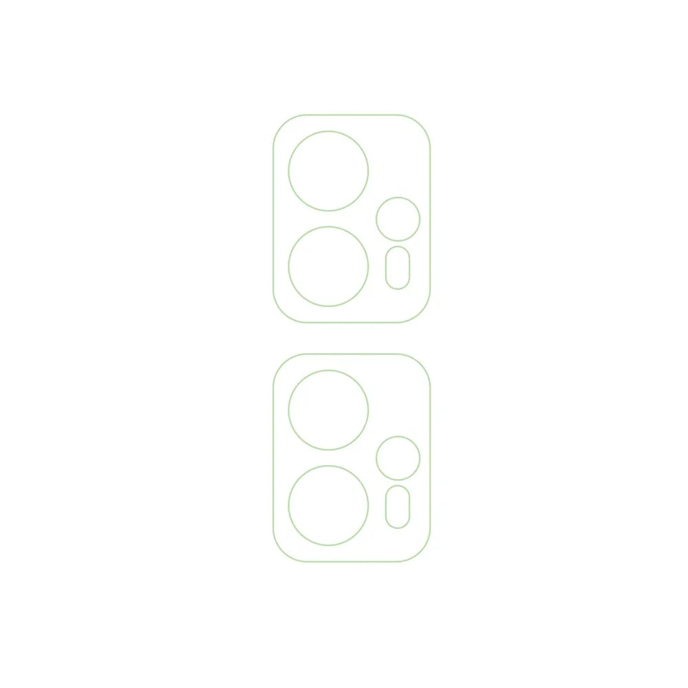 2Pcs  /  Set For Motorola Moto G23 4G / G13 4G Tempered Glass Camera Lens Protector 3D Arc Edge Phone Rear Lens Film - 2
