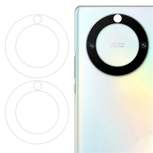 2Pcs  /  Set For Honor X9a 5G / X40 5G / Magic5 Lite 5G Camera Lens Protector 3D Arc Edge Tempered Glass Phone Camera Lens Film - 1