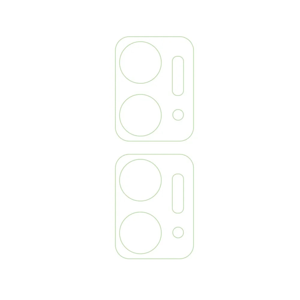 2Pcs  /  Set For Honor X7a 5G Camera Lens Protector HD Clear 3D Arc Edge Tempered Glass Phone Rear Lens Film - 2