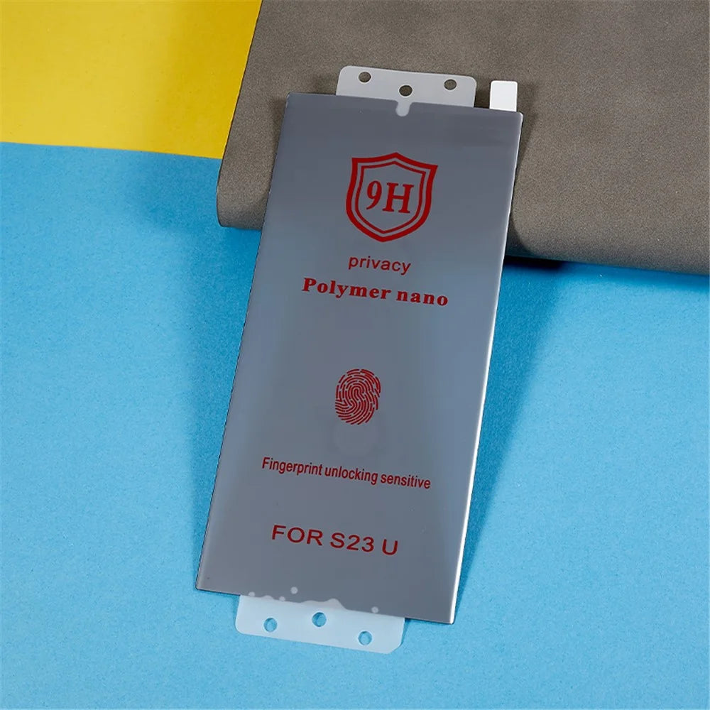 For Samsung Galaxy S23 Ultra Anti-spy Curved Screen Protector Silicon Carbide Full Cover Protective Film - 5