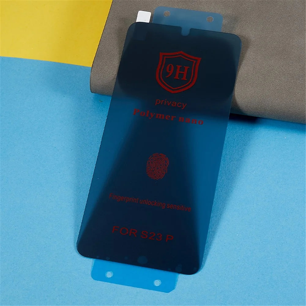 For Samsung Galaxy S22+ 5G / S23+ Anti-spy Silicon Carbide Anti-scratch Film Full Cover Screen Protector (Support Fingerprint Unlock) - 5