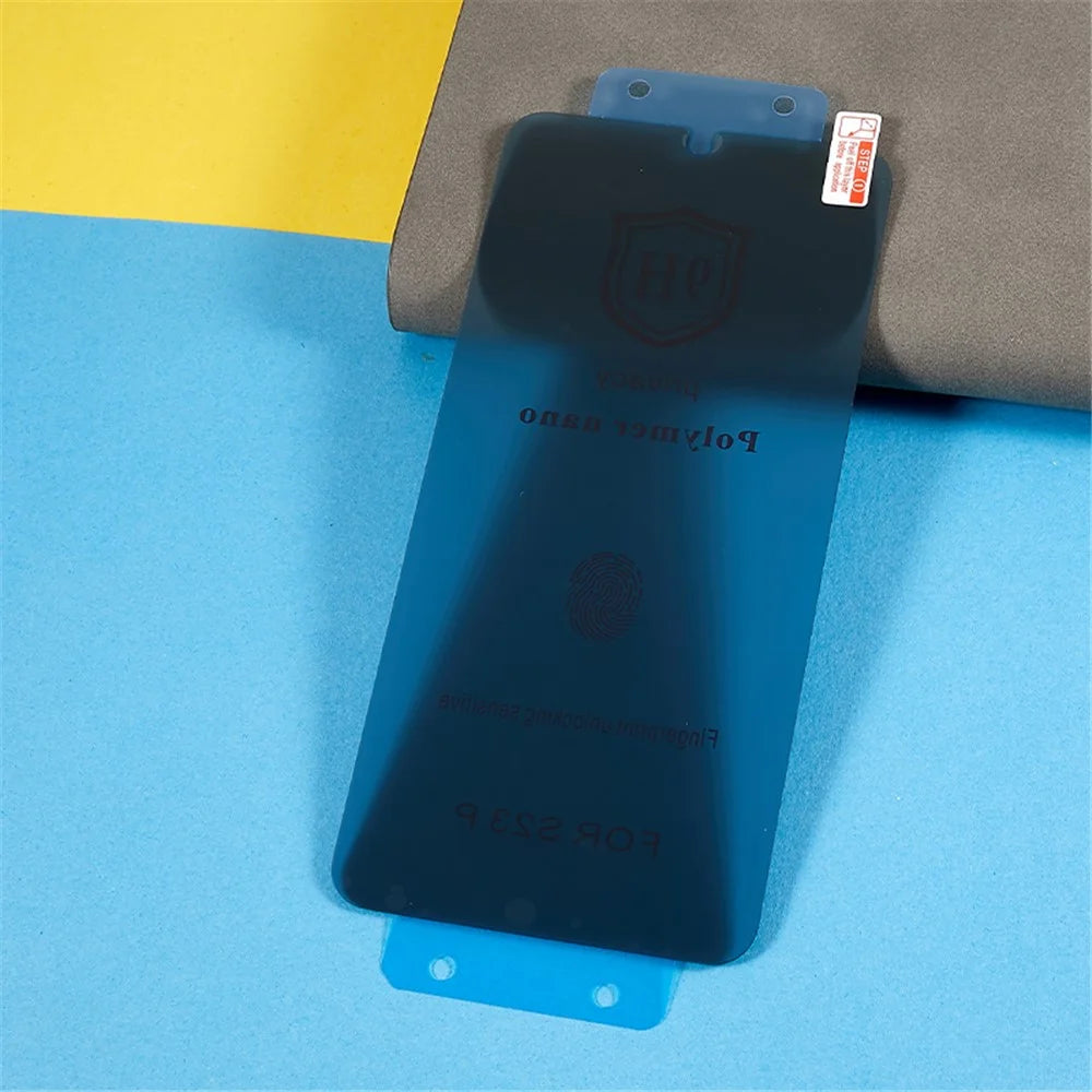 For Samsung Galaxy S22+ 5G / S23+ Anti-spy Silicon Carbide Anti-scratch Film Full Cover Screen Protector (Support Fingerprint Unlock) - 6
