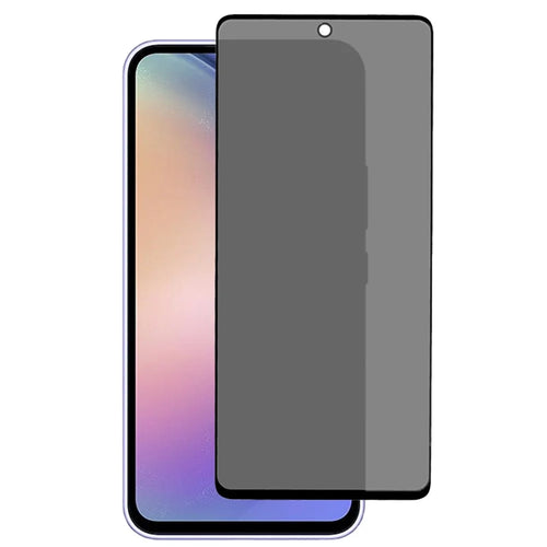 For Samsung Galaxy A54 5G Anti-spy High Aluminium-silicon Glass Film Full Glue Silk Printing Full Screen Protector - 1