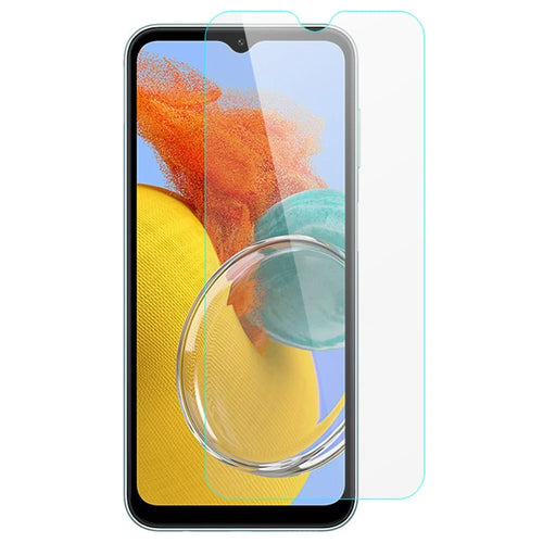 For Samsung Galaxy M14 5G Anti-Scratch Tempered Glass Film HD Clear 0.3mm Arc Edge Phone Screen Protector - 1