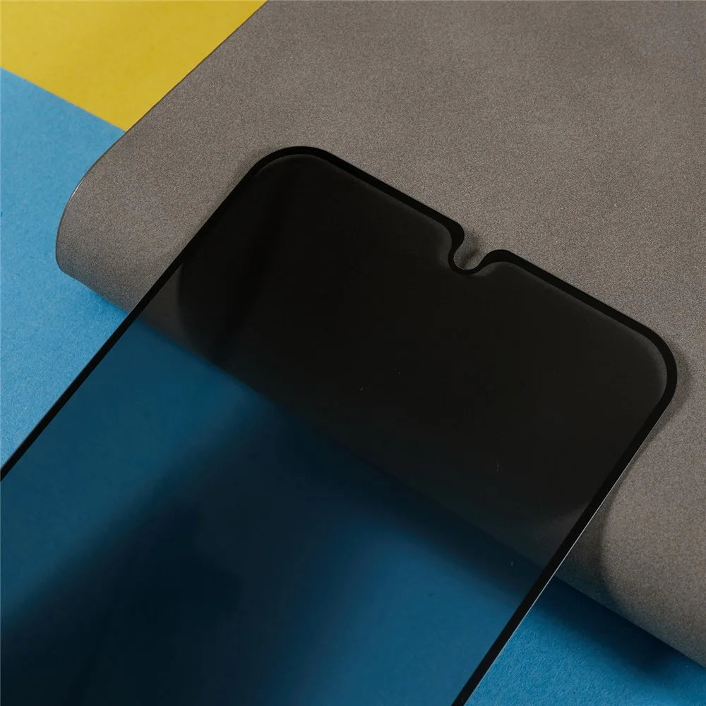 For Samsung Galaxy A34 5G Silk Printing Anti-spy Full Screen Protector High Aluminium-silicon Glass Full Glue Film - 5