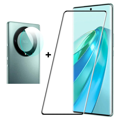 ENKAY HAT PRINCE for Honor X9a 5G / Magic5 Lite 5G Screen Protector 0.26mm 3D Curved Hot Bending Tempered Glass Film Support Fingerprint Unlock - 1