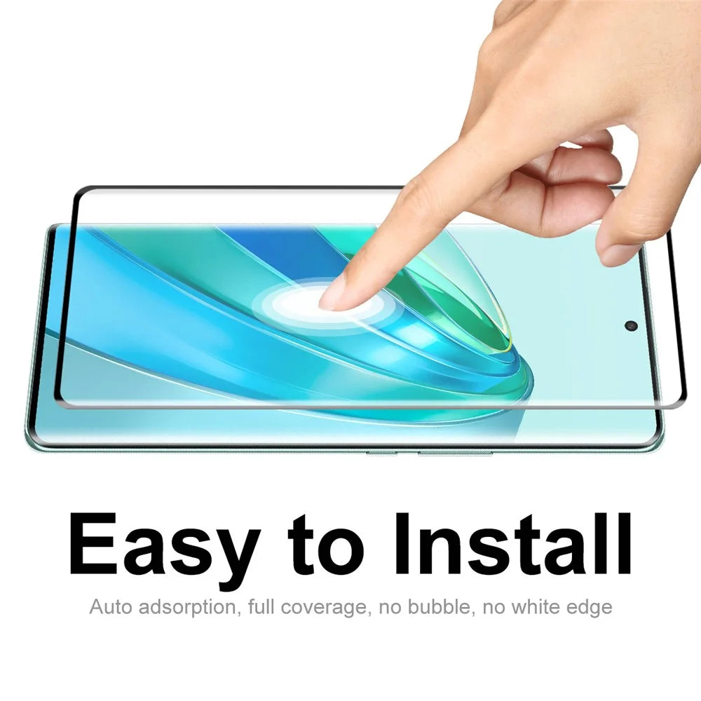 ENKAY HAT PRINCE for Honor X9a 5G / Magic5 Lite 5G Screen Protector 0.26mm 3D Curved Hot Bending Tempered Glass Film Support Fingerprint Unlock - 6