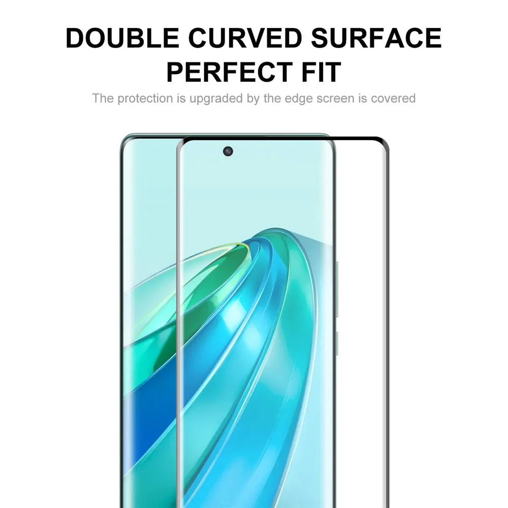 ENKAY HAT PRINCE 2 Pack Screen Protector for Honor X9a 5G / Magic5 Lite 5G Hot Bending 3D Curved Tempered Glass Film Support Fingerprint Unlock - 3