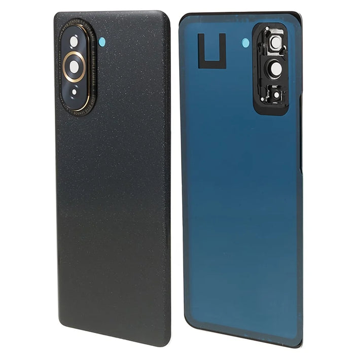 For Huawei nova 10 4G Back Battery Housing Cover with Camera Ring Lens Cover Spare Part (without Logo) - Black - 1