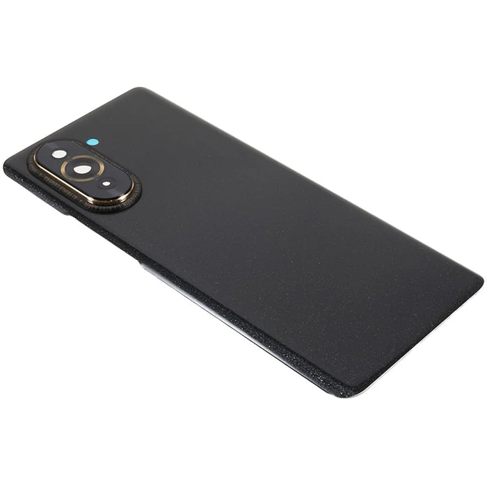 For Huawei nova 10 4G Back Battery Housing Cover with Camera Ring Lens Cover Spare Part (without Logo) - Black - 6