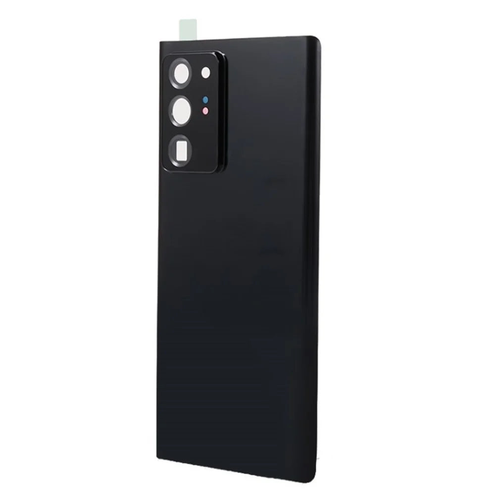 For Samsung Galaxy Note20 Ultra 5G Back Battery Housing Cover with Camera Ring Lens Cover Spare Part (without Logo) - Black - 1