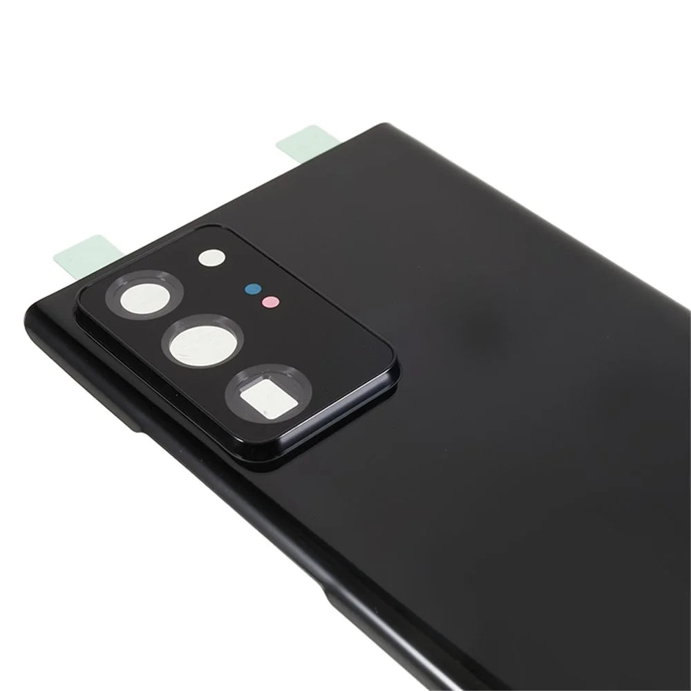 For Samsung Galaxy Note20 Ultra 5G Back Battery Housing Cover with Camera Ring Lens Cover Spare Part (without Logo) - Black - 3