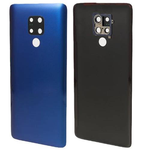 For Huawei Mate 20 X Back Battery Housing Cover with Camera Ring Lens Cover Spare Part (without Logo) - Blue - 1