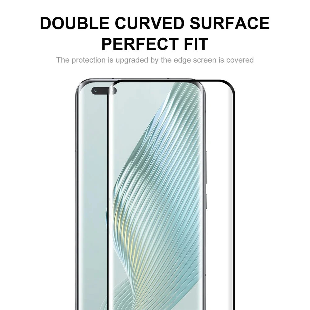 ENKAY HAT PRINCE for Honor Magic5 Pro Tempered Glass Screen Protector 0.26mm Hot Bending 3D Curved Film Support Fingerprint Unlock - 3