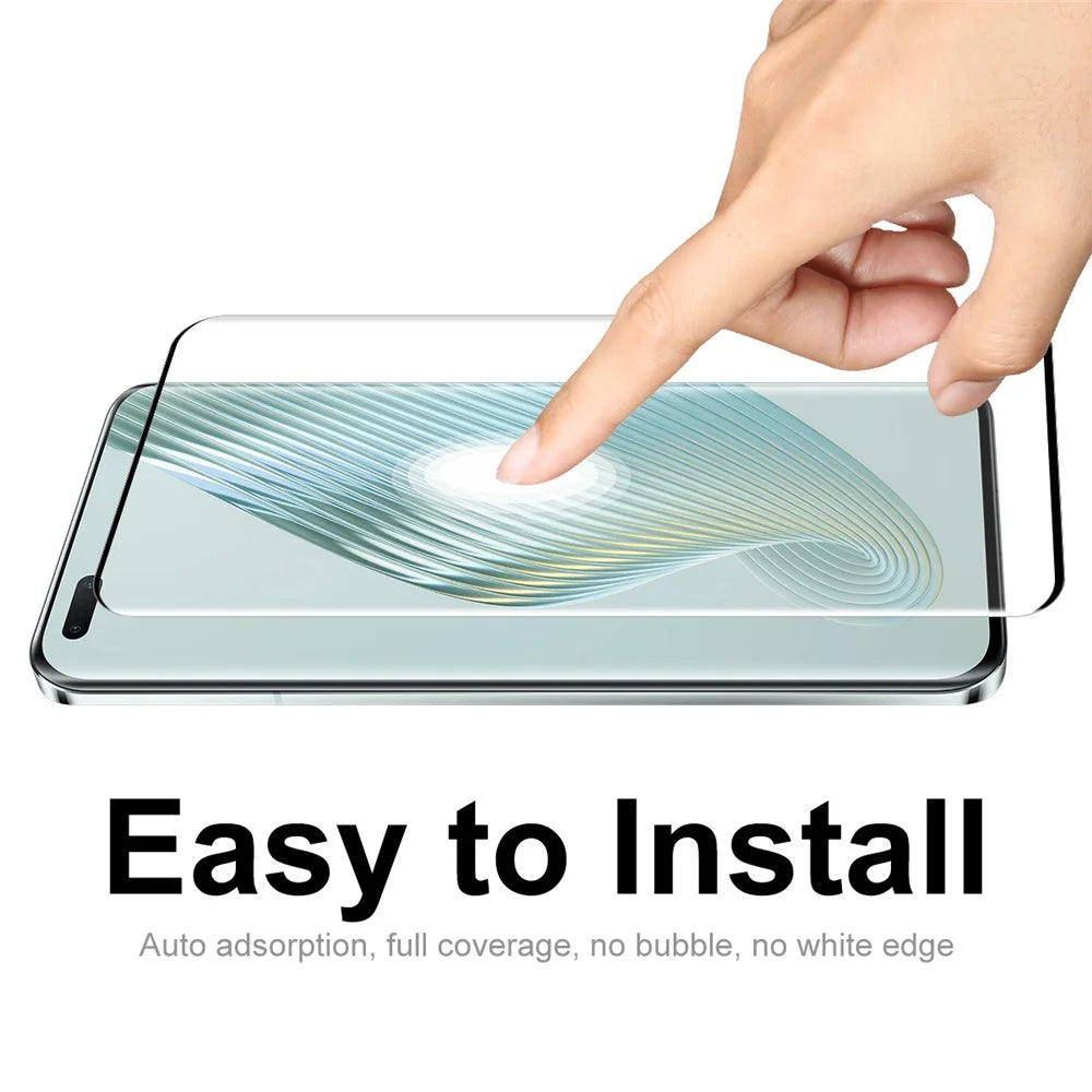 ENKAY HAT PRINCE for Honor Magic5 Pro 3D Curved Screen Protector Hot Bending Tempered Glass Film Support Fingerprint Unlock - 5