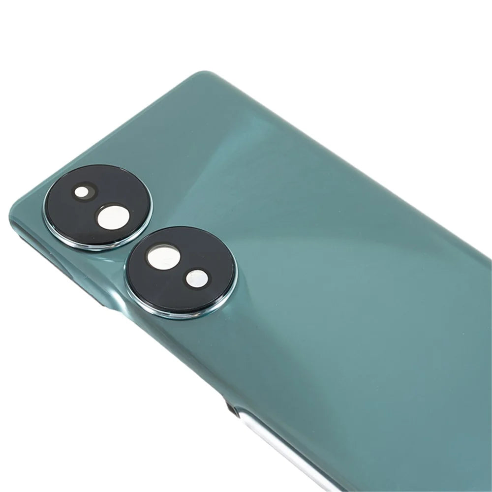 For Honor 70 5G Back Battery Housing Cover with Camera Ring Lens Cover Spare Part (without Logo) - Green - 3