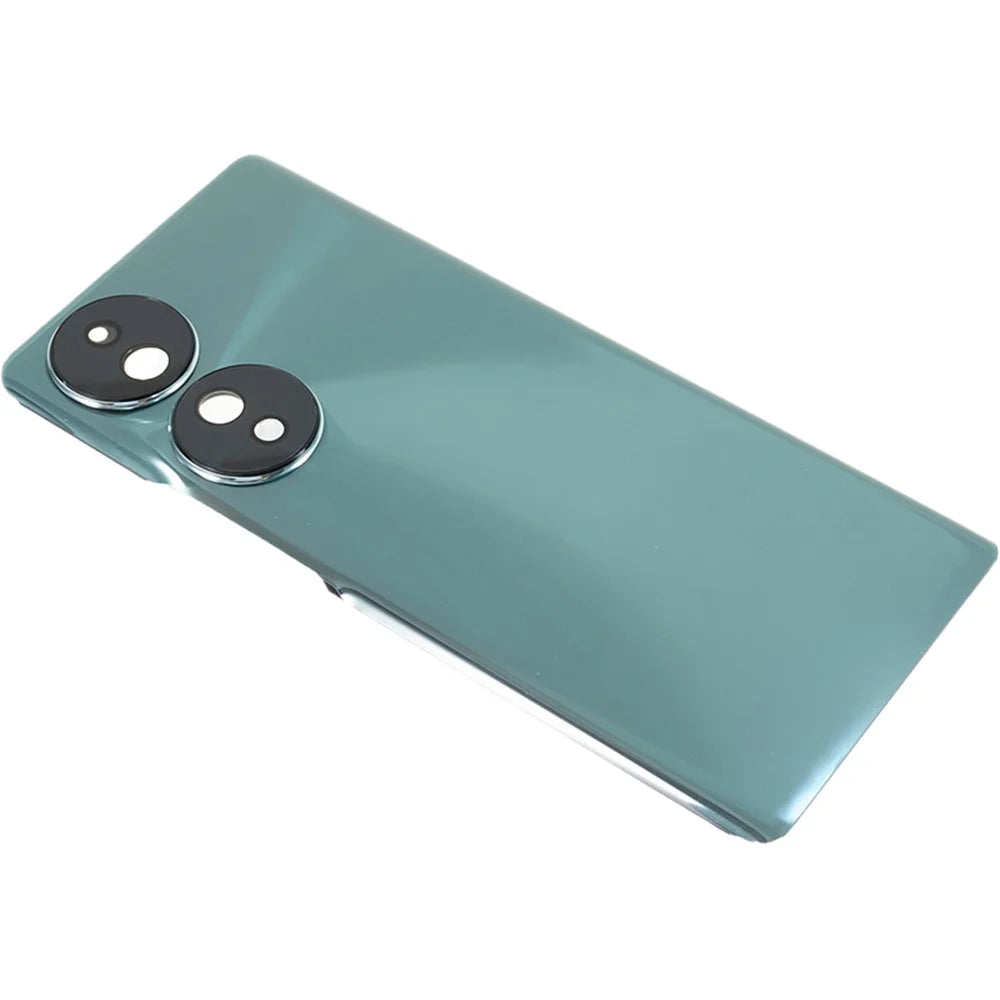 For Honor 70 5G Back Battery Housing Cover with Camera Ring Lens Cover Spare Part (without Logo) - Green - 5