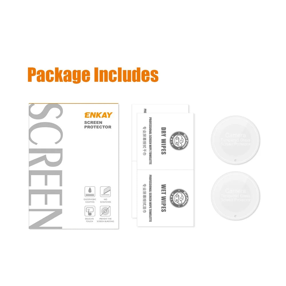 ENKAY HAT PRINCE 2Pcs for Honor Magic5 Lite 5G / X9a 5G Camera Lens Protector 0.2mm 9H High Aluminum-silicon Glass Film - 5