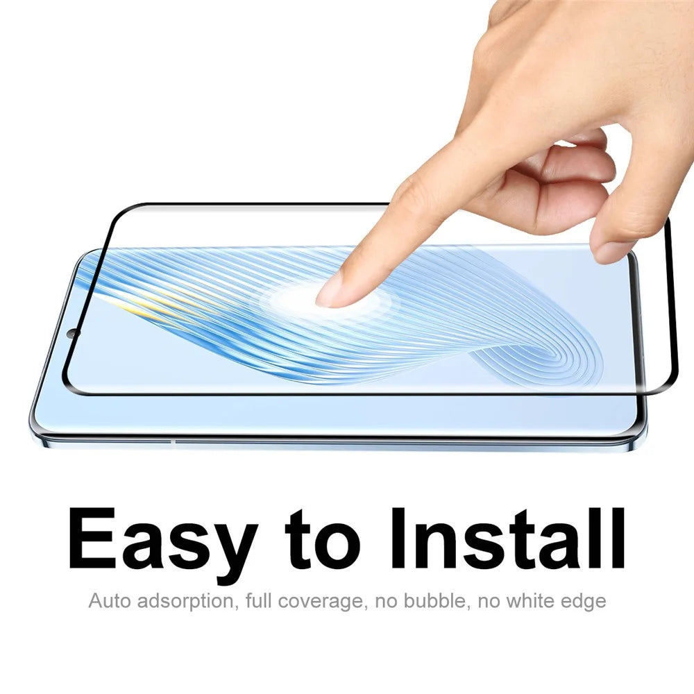 ENKAY HAT PRINCE for Honor Magic5 Tempered Glass 0.26mm 3D Curved Phone Screen Protector Support Fingerprint Unlock - 6