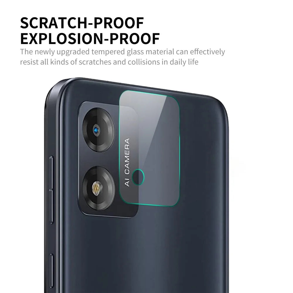 ENKAY HAT PRINCE For Motorola Moto E13 4G Phone Lens Protector High Aluminum-silicon Glass 0.2mm 9H Camera Lens Film - 3