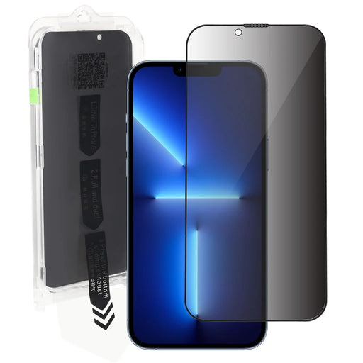 RURIHAI For iPhone 13 Pro Max / 14 Plus Screen Protector Anti-spy Anti-static High Aluminium-silicon Glass Film - 1