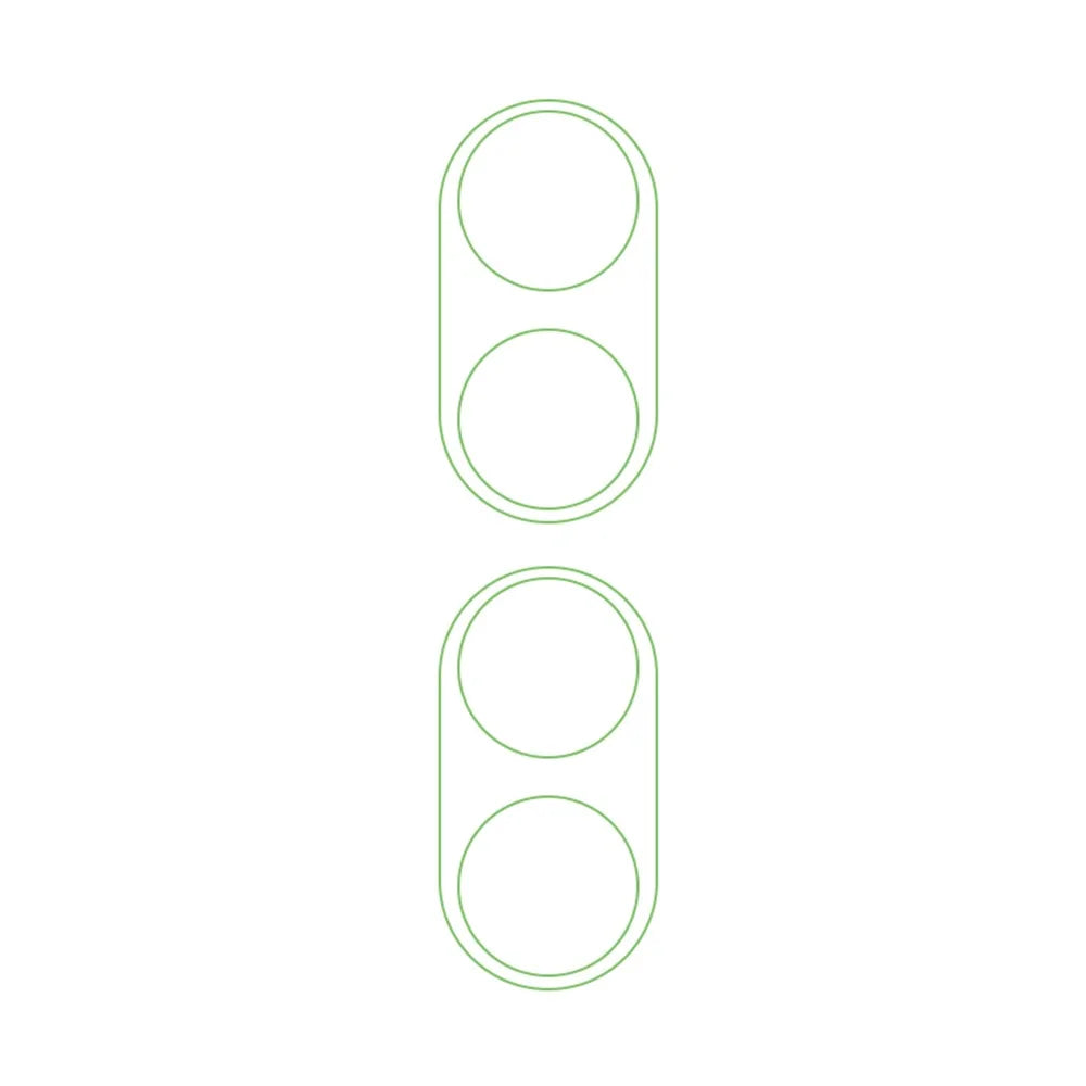 2Pcs  /  Set For Oppo A78 5G / A58 5G Phone Camera Lens Protector 3D Arc Edge Tempered Glass Lens Film - 2