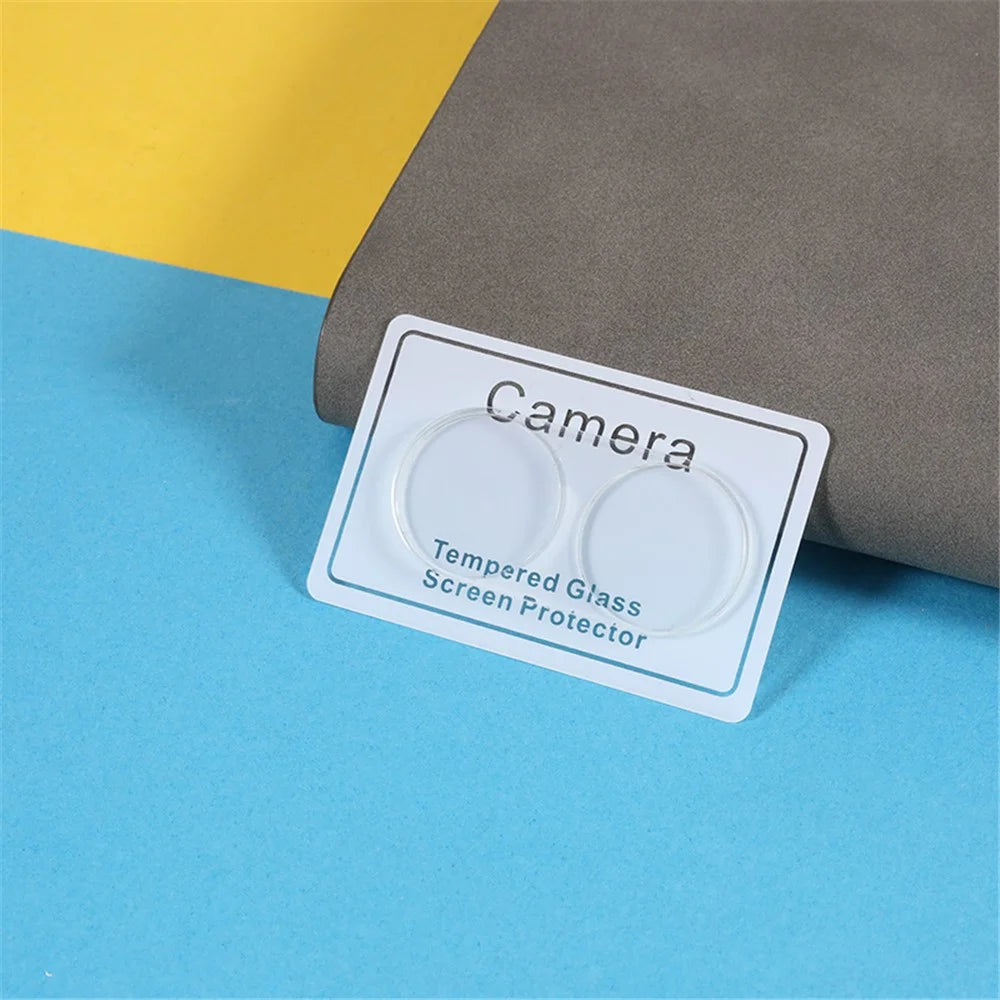 2Pcs  /  Set For Oppo A78 5G / A58 5G Phone Camera Lens Protector 3D Arc Edge Tempered Glass Lens Film - 4