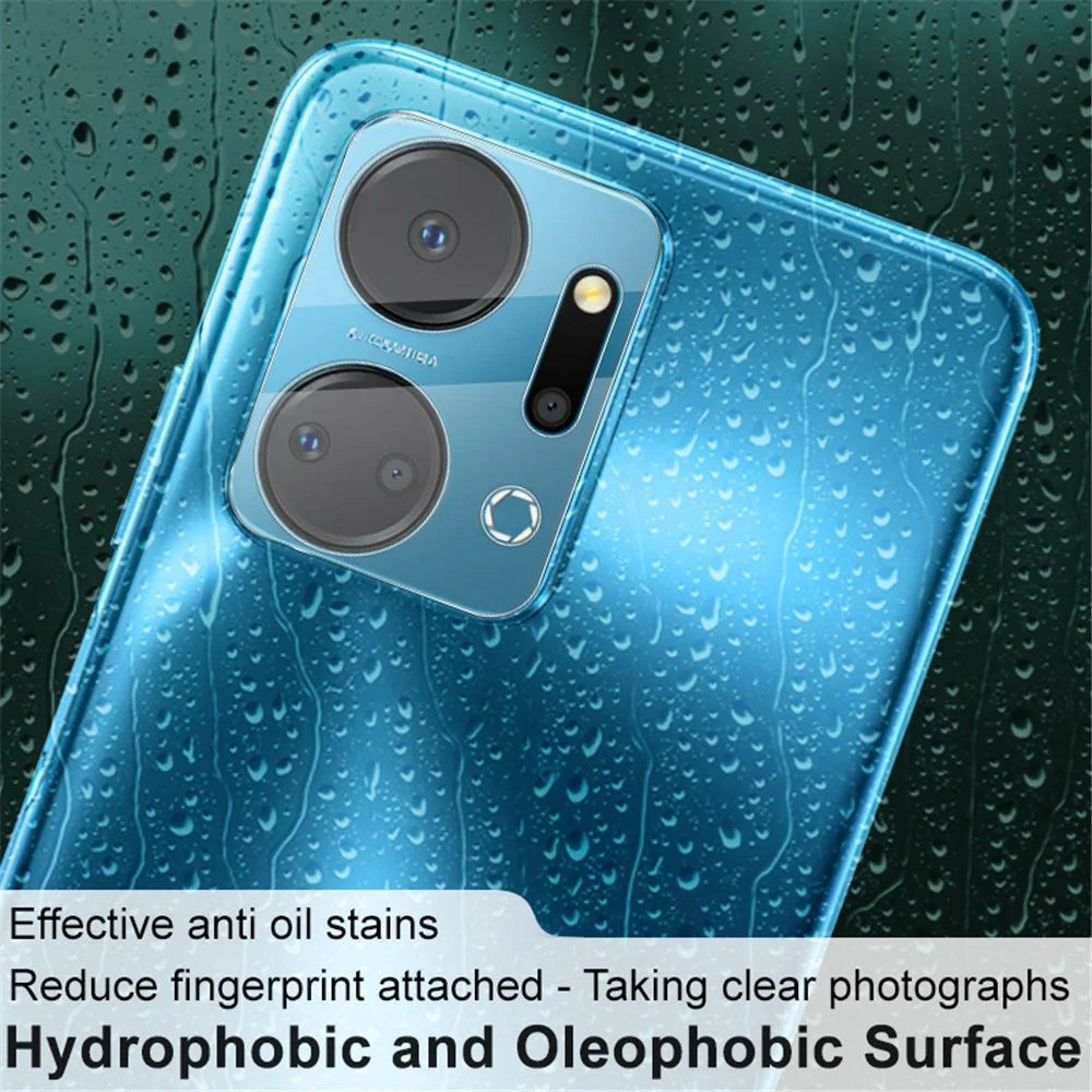 IMAK Camera Lens Protector for Honor X7a 4G , Tempered Glass Integrated Lens Film+Acrylic Lens Cap - 3